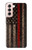 S3804 Fire Fighter Metal Red Line Flag Graphic Case For Samsung Galaxy S21 5G