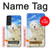 S3794 Arctic Polar Bear in Love with Seal Paint Case For Samsung Galaxy S21 FE 5G