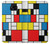 S3814 Piet Mondrian Line Art Composition Case For Samsung Galaxy S7