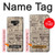 S3819 Retro Vintage Paper Case For Note 9 Samsung Galaxy Note9