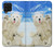S3794 Arctic Polar Bear in Love with Seal Paint Case For Samsung Galaxy A22 4G