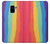 S3799 Cute Vertical Watercolor Rainbow Case For Samsung Galaxy A8 (2018)