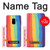 S3799 Cute Vertical Watercolor Rainbow Case For Samsung Galaxy A8 (2018)