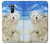 S3794 Arctic Polar Bear in Love with Seal Paint Case For Huawei Mate 20 lite