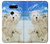 S3794 Arctic Polar Bear in Love with Seal Paint Case For LG V30, LG V30 Plus, LG V30S ThinQ, LG V35, LG V35 ThinQ