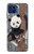 S3793 Cute Baby Panda Snow Painting Case For Motorola One 5G