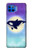 S3807 Killer Whale Orca Moon Pastel Fantasy Case For Motorola Moto G 5G Plus