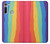 S3799 Cute Vertical Watercolor Rainbow Case For Motorola Moto G8