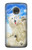 S3794 Arctic Polar Bear in Love with Seal Paint Case For Motorola Moto G7, Moto G7 Plus