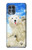 S3794 Arctic Polar Bear in Love with Seal Paint Case For Motorola Edge S