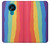S3799 Cute Vertical Watercolor Rainbow Case For Nokia 3.4