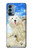 S3794 Arctic Polar Bear in Love with Seal Paint Case For OnePlus Nord N200 5G