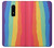 S3799 Cute Vertical Watercolor Rainbow Case For OnePlus 6