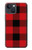 S2931 Red Buffalo Check Pattern Case For iPhone 13 mini