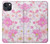 S3036 Pink Sweet Flower Flora Case For iPhone 13 mini
