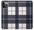 S3452 Plaid Fabric Pattern Case For iPhone 13 Pro Max