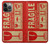 S3552 Vintage Fragile Label Art Case For iPhone 13 Pro Max