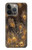 S3691 Gold Peacock Feather Case For iPhone 13 Pro Max