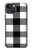 S2842 Black and White Buffalo Check Pattern Case For iPhone 13