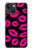 S2933 Pink Lips Kisses on Black Case For iPhone 13