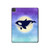 S3807 Killer Whale Orca Moon Pastel Fantasy Hard Case For iPad Pro 11 (2021,2020,2018, 3rd, 2nd, 1st)