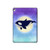 S3807 Killer Whale Orca Moon Pastel Fantasy Hard Case For iPad 9.7 (2017,2018), iPad 6, iPad 5