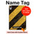 S2231 Yellow and Black Line Hazard Striped Hard Case For iPad mini 6 7, iPad mini (2021,2024)