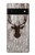 S2505 Reindeer Head Old Wood Texture Graphic Case For Google Pixel 6