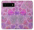S3710 Pink Love Heart Case For Google Pixel 6