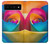 S1671 Rainbow Colorful Rose Case For Google Pixel 6 Pro