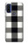 S2842 Black and White Buffalo Check Pattern Case For Motorola G Pure