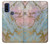 S3717 Rose Gold Blue Pastel Marble Graphic Printed Case For Motorola G Pure