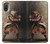 S0796 Japan Red Samurai Case For Motorola Moto E20,E30,E40