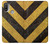 S2231 Yellow and Black Line Hazard Striped Case For Motorola Moto E20,E30,E40