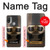 S2645 Vintage Brown Goggles Motorcycle Helmet Case For Motorola Moto E20,E30,E40