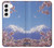 S1060 Mount Fuji Sakura Cherry Blossom Case For Samsung Galaxy S22
