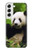 S1073 Panda Enjoy Eating Case For Samsung Galaxy S22