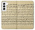 S2504 Vintage Music Sheet Case For Samsung Galaxy S22