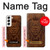 S2529 Leo Zodiac Tattoo Brown Graphic Print Case For Samsung Galaxy S22