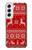 S2835 Christmas Reindeer Knitted Pattern Case For Samsung Galaxy S22