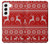 S2835 Christmas Reindeer Knitted Pattern Case For Samsung Galaxy S22
