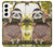 S3138 Cute Baby Sloth Paint Case For Samsung Galaxy S22