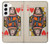 S3429 Queen Hearts Card Case For Samsung Galaxy S22