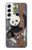 S3793 Cute Baby Panda Snow Painting Case For Samsung Galaxy S22