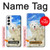 S3794 Arctic Polar Bear in Love with Seal Paint Case For Samsung Galaxy S22