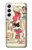 S3820 Vintage Cowgirl Fashion Paper Doll Case For Samsung Galaxy S22