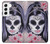 S3821 Sugar Skull Steam Punk Girl Gothic Case For Samsung Galaxy S22