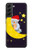 S2849 Cute Sleepy Owl Moon Night Case For Samsung Galaxy S22 Plus