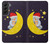 S2849 Cute Sleepy Owl Moon Night Case For Samsung Galaxy S22 Plus