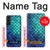 S3047 Green Mermaid Fish Scale Case For Samsung Galaxy S22 Plus